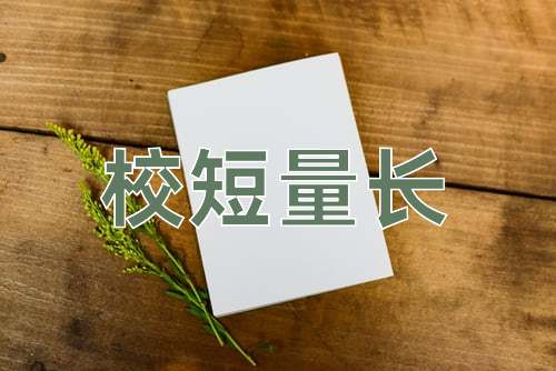 成语校短量长