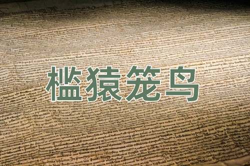 成语槛猿笼鸟