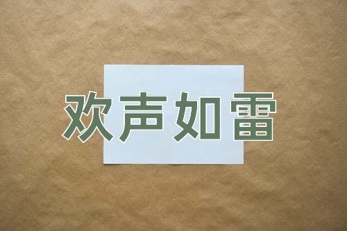 成语欢声如雷