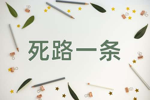 成语死路一条