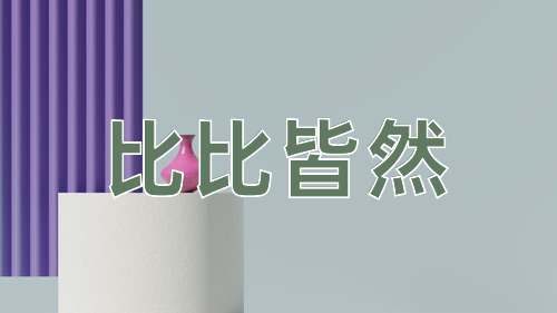 成语比比皆然
