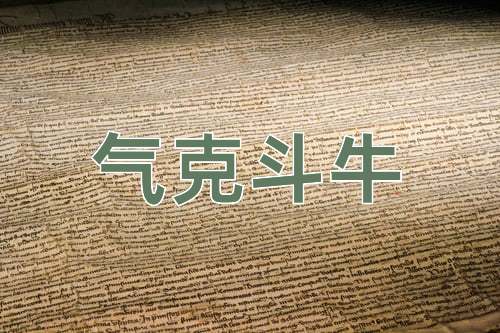 成语气克斗牛