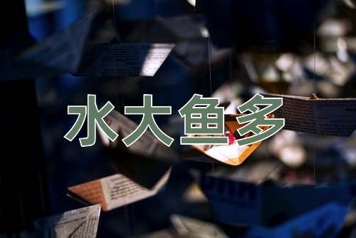 成语水大鱼多