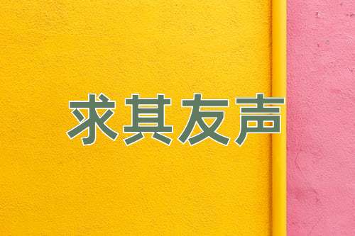 成语求其友声