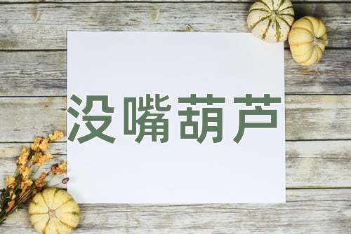 成语没嘴葫芦