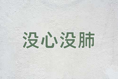 成语没心没肺