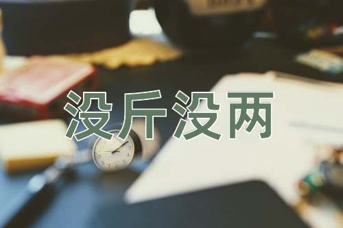 成语没斤没两