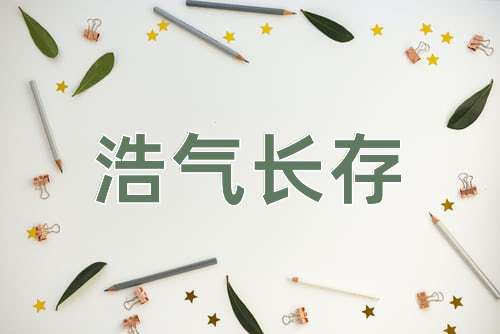 成语浩气长存