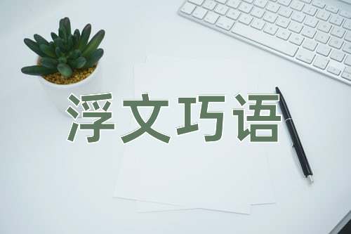 成语浮文巧语