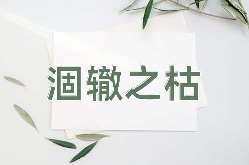 成语涸辙之枯