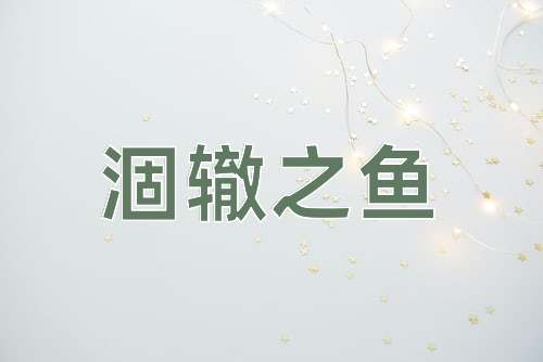 成语涸辙之鱼