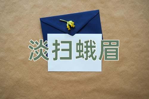 成语淡扫蛾眉