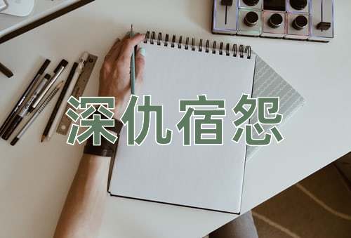 成语深仇宿怨