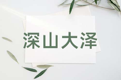 成语深山大泽