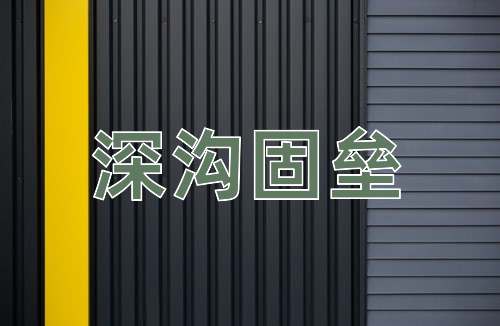 成语深沟固垒