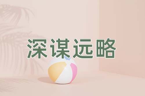 成语深谋远略