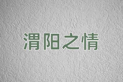 成语渭阳之情