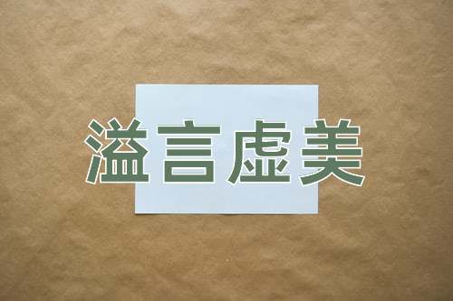 成语溢言虚美