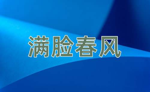 成语满脸春风
