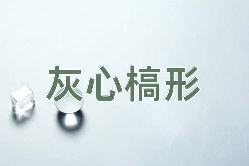 成语灰心槁形