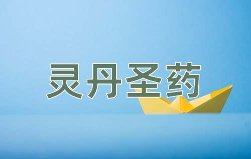 成语灵丹圣药