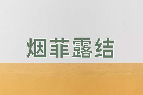成语烟菲露结