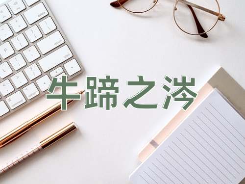 成语牛蹄之涔