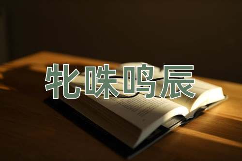 成语牝咮鸣辰