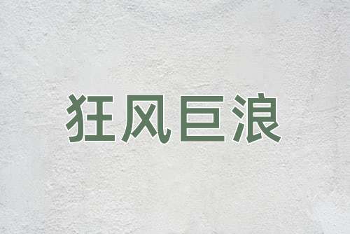 成语狂风巨浪