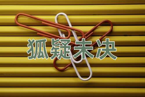 成语狐疑未决