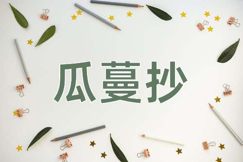 成语瓜蔓抄