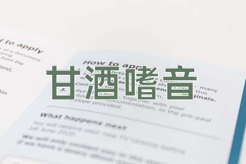 成语甘酒嗜音
