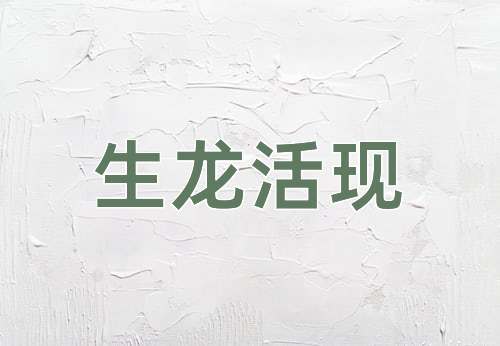 成语生龙活现