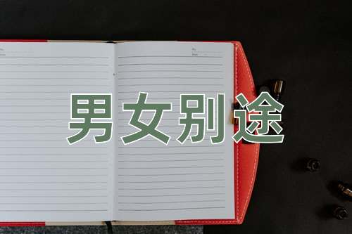 成语男女别途
