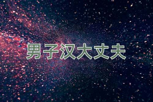 成语男子汉大丈夫