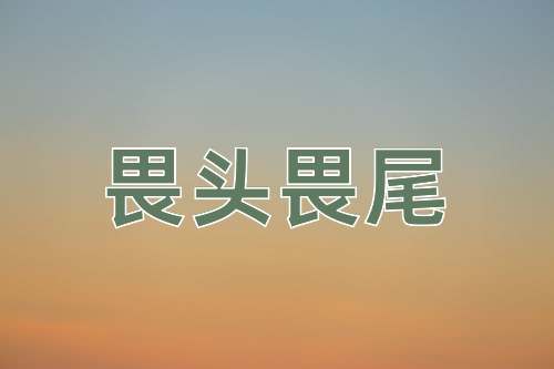 成语畏头畏尾