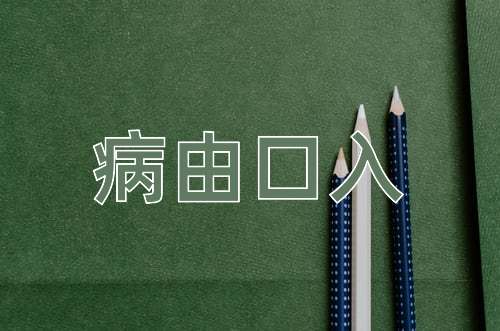 成语病由口入