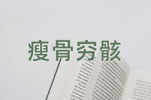 成语瘦骨穷骸