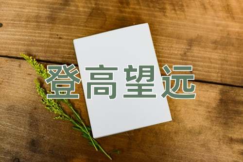 成语登高望远