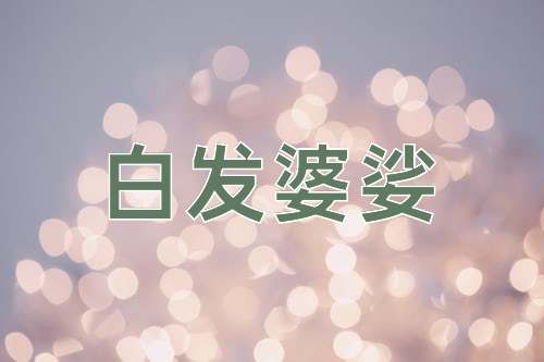 成语白发婆娑