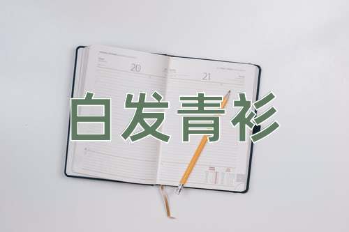 成语白发青衫