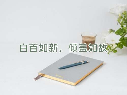 成语白首如新，倾盖如故