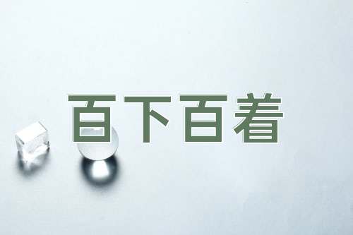 成语百下百着