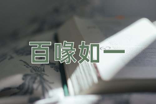 成语百喙如一
