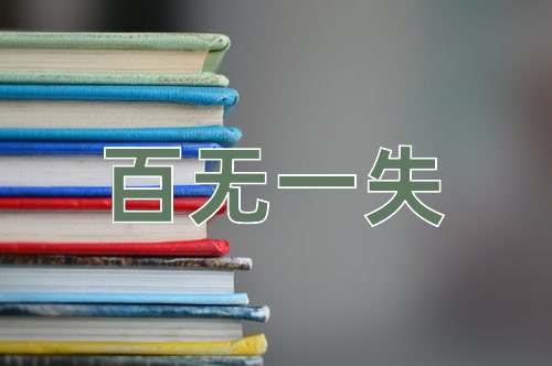 成语百无一失