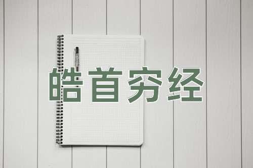 成语皓首穷经