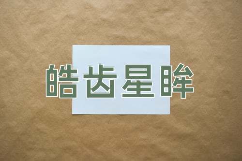 成语皓齿星眸
