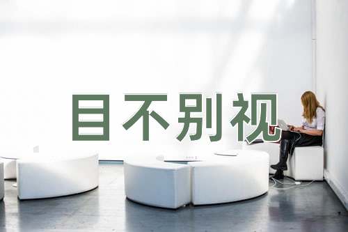 成语目不别视