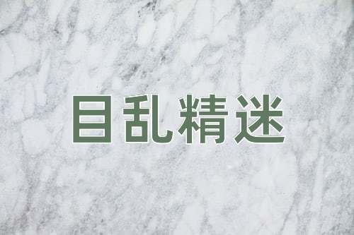 成语目乱精迷