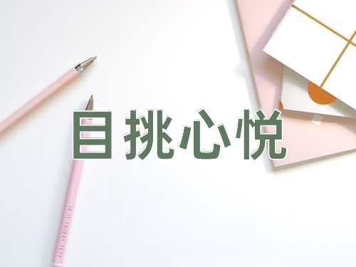 成语目挑心悦
